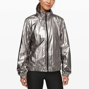 Lululemon Get Stellar Jacket Sz XL In Titanium Foil
